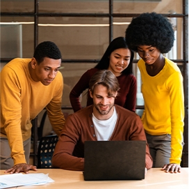 FEC Webs digital strategy team working on an innovative business solution.